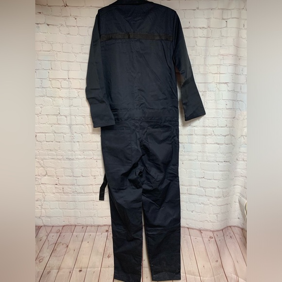 NEW RARE MDTN45 Gaikan Mechanic Combat Black Jumpsuit Coveralls Size S 40” - Picture 9 of 10